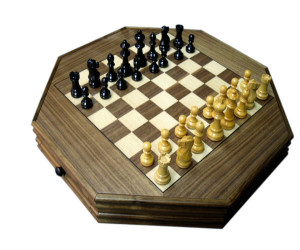 Gevin - AA1608-11: 16-inch Octagonal Chess Case