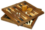 Gevin AC1802-01 - 18-inch 3-in-1 Walnut Wooden Game Set Backgammon Side