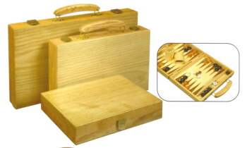 Gevin - AD1101-01 / AD1501-04 / AD1806-01 - 11-inch or 15-inch or 18-inch Oak Wood Backgammon Set