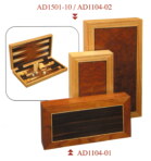 Gevin - AD1501-10 or AD1104-02 or AD1104-01 - 11-inch / 15-inch Simple Wooden Backgammon Case