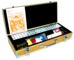 Gevin AL2009-01 - Aluminum Mahjong Case Set - Gold - Open