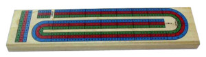 Gevin - AM1401-04 - Triple Color Track Cribbage Board (Red, Green, Blue)