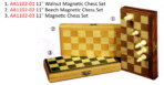 Gevin - AA1102-01, AA1102-02, AA1103-03 - 11-inch Magnetic Folding Chess Sets