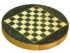 Gevin - AA1303-03 - 13-inch Round Magnetic Beech Chess Case with Drawer and Green Wood