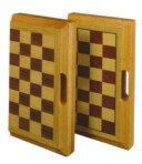 Gevin - AA1605-02 or AA1605-08 - 16-inch Oak Hand-Carry Folding Chess Set