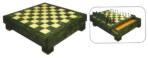 Gevin - AA1608-02 - 16-inch Green Slide-Out Chess Set