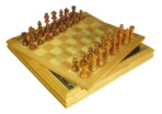 Gevin - AA1803-02 - 18-inch Beech Chess Set with Removable Top