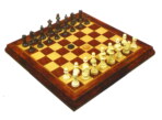 Gevin - AA2003-01 - 20-inch 2-in-1 Chess and Checkers Multi-Game Compendium Set