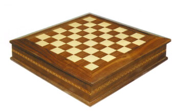 Gevin - AF1210-01 - 12-inch Walnut 7-in-1 Grand-Style Multi-Game Compendium Set - Chess Side