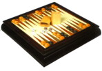 Gevin - AF1505-01 - 15.5-inch 3-in-1 Classic Dark Wood Multi-Game Compendium - Backgammon Side
