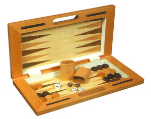 Gevin - AF1602-09 - 16-inch 3-in-1 Hand-Carry Type Beech Wood Multi-Game Set Compendium