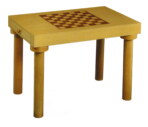 Gevin - AF2406-01 - 24-inch Chess Table with Four Round Legs and Drawers