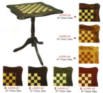Gevin - AJ2003-03~09 - 20-inch Chess Table with Curvature in 7 Styles of Wood