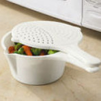 Gevin - GVP-3442 - As Seen on TV - Microwave Container with Strainer Lid