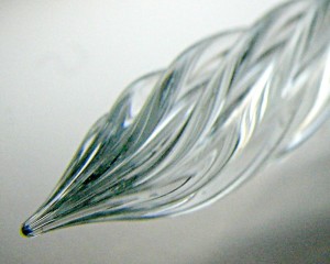 Gevin - Glass Pen - Green Transparent - Nib