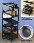 Gevin - GVY-036 - As Seen on TV - Collapsible Shoe Organizer with Wheels - for 10 pairs of shoes