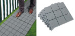 Gevin - GVY-183 - As Seen on TV - Patio Pavers - Set of 12