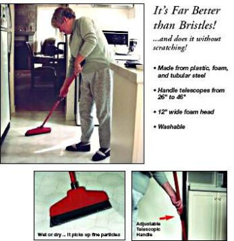 Gevin - GVCR-1409 - As Seen on TV - Extendible Foam Broom